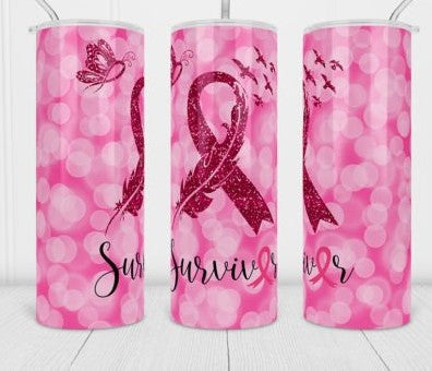 Breast Cancer Survivor - 20 oz. Tumbler