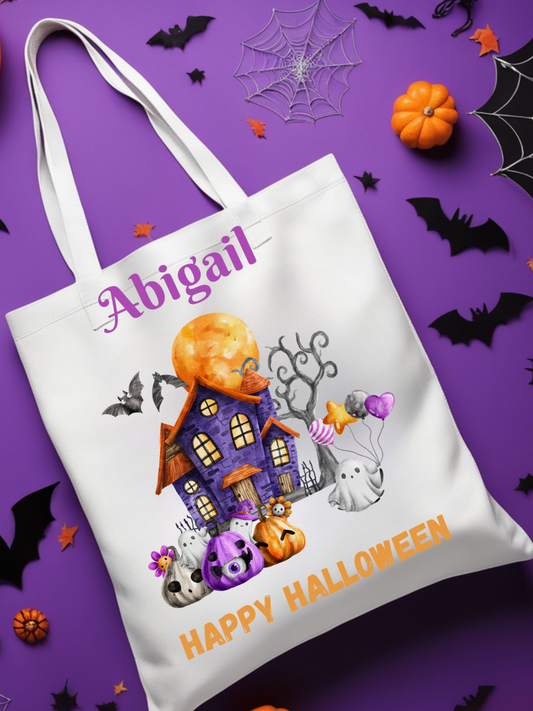 Haunted House Trick or Treat Bag